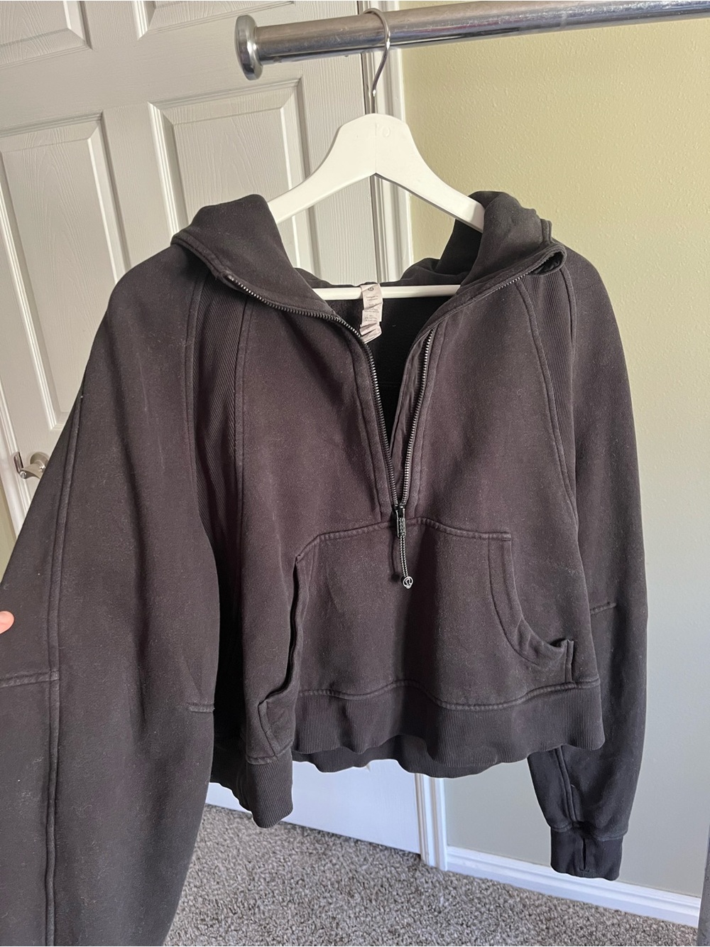 lululemon athletica Black Half-Zip Hoodie
